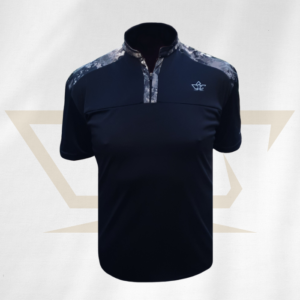 golf-shirt-quarter-back-black-front-custom-made-design-fitted-rcg-clothing-rcgclothing