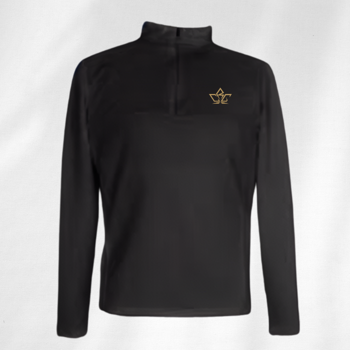 light-weight-quarter-zip-black-custom-design-made-fit-rcgclothing