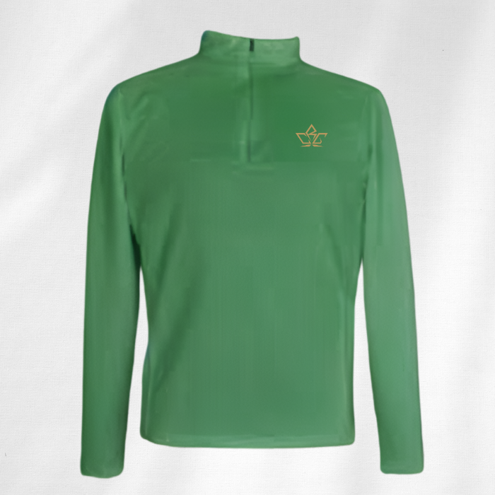 light-weight-quarter-zip-green-custom-design-made-fit-rcgclothing