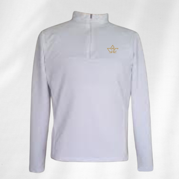 light-weight-quarter-zip-white-custom-design-made-fit-rcgclothing