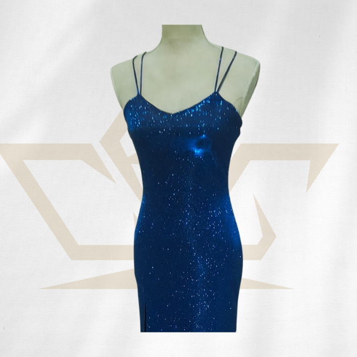 royal-glitter-dress-short-blue-front-custom-design-made-fitted-rcg-clothing