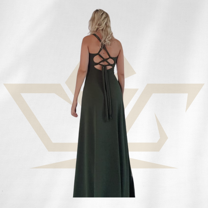 sassy-wrap-dress-green-design-back-custom-design-made-fitted-rcg-clothing