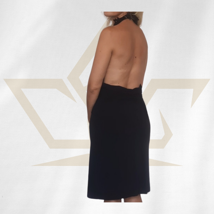 black-lace-classy-multi-short-dress-back-custom-design-made-rcg-clothing