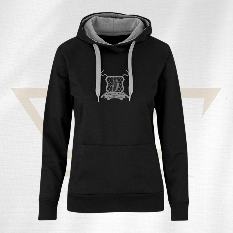 catchers-hoodie-2-tone-black-grey-ladies-rcg-rcgclothing