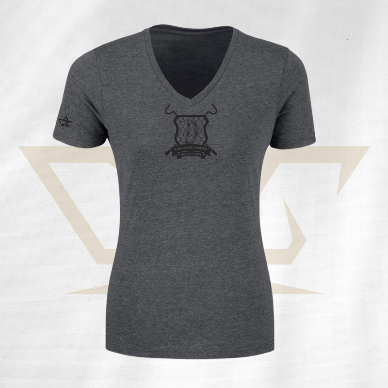 catchers-v-neck-t-shirt-dark-grey-ladies-rcg-rcgclothing