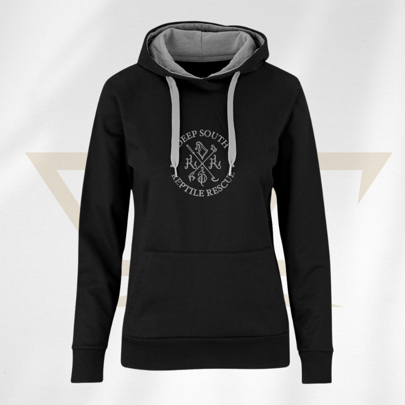 deep-south-reptile-rescue-hoodie-2tone-black-grey-ladies-rcg-rcgclothing