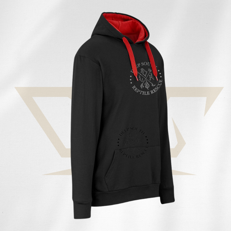 deep-south-reptile-rescue-hoodie-2tone-black-red-rcg-rcgclothing