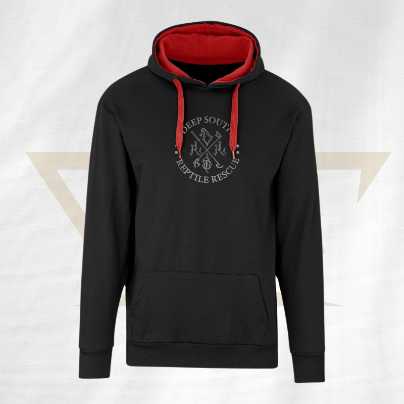 deep-south-reptile-rescue-hoodie-2tone-black-red-rcg-rcgclothing