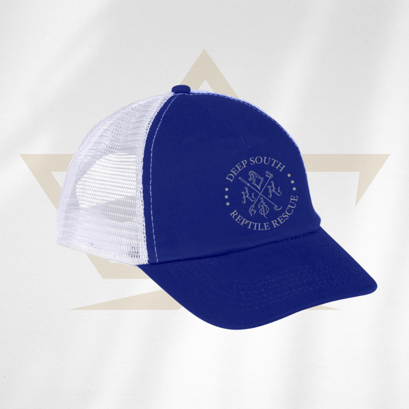 deep-south-reptile-rescue-sporty-trucker-cap-white-blue-rcg-rcgclothing