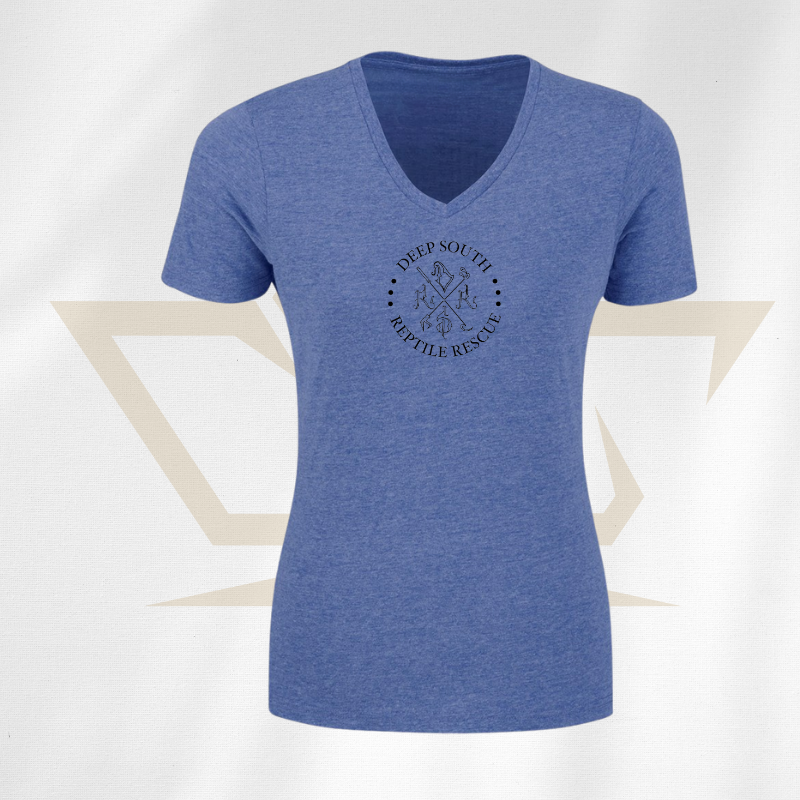 deep-south-reptile-rescue-v-neck-blue-ladies-rcg-rcgclothing