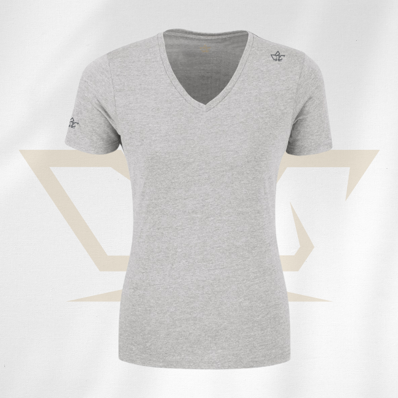 ladies-melange-v-neck-t-shirt-grey-grey-rcg-clothing-rcgclothing