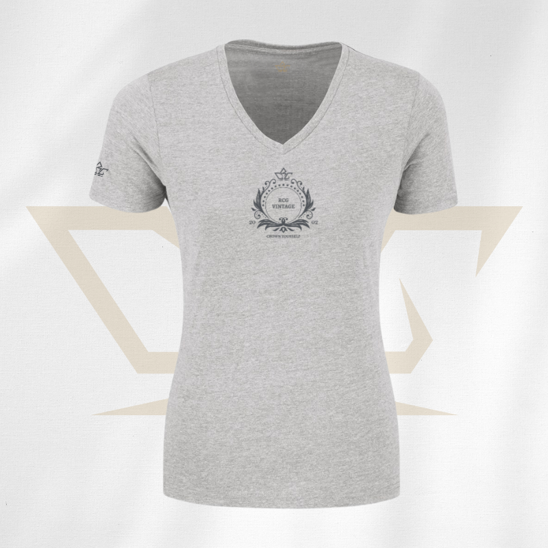 ladies-vintage-melange-v-neck-t-shirt-grey-grey-rcg-clothing-rcgclothing